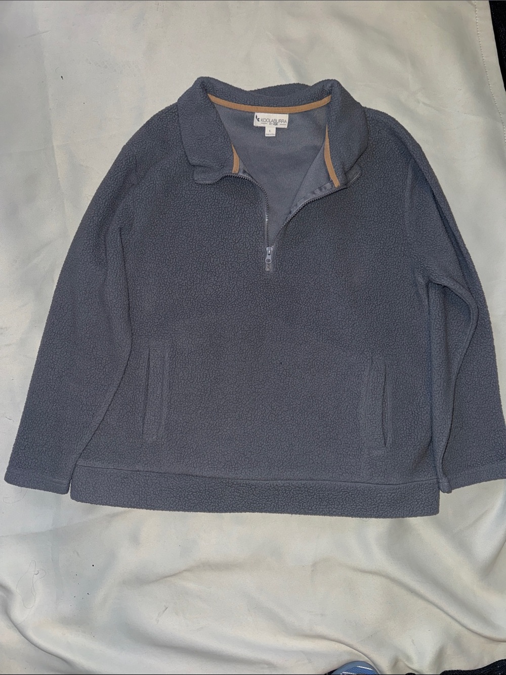 UGG Women's Gray Half-Zip Fleece Pullover